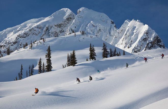 レベルストークヘリスキーの様子