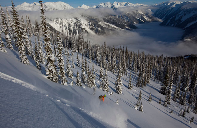 レベルストークヘリスキーの様子